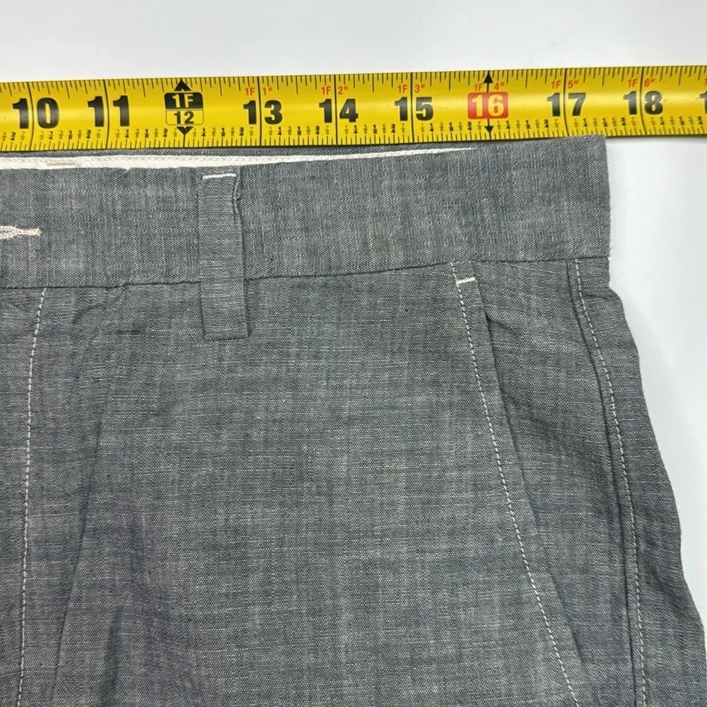 J. Crew The Club Blue Cotton Chino Shorts Size 33 NWT
